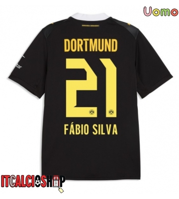 Borussia Dortmund Fabio Silva #21 Seconda Maglia 2026-27 Manica Corta